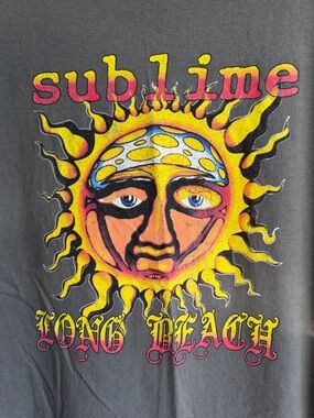 SUBLIME LONG BEACH T SHIRT GRAY MENS SIZE 3XL XXXL 3X